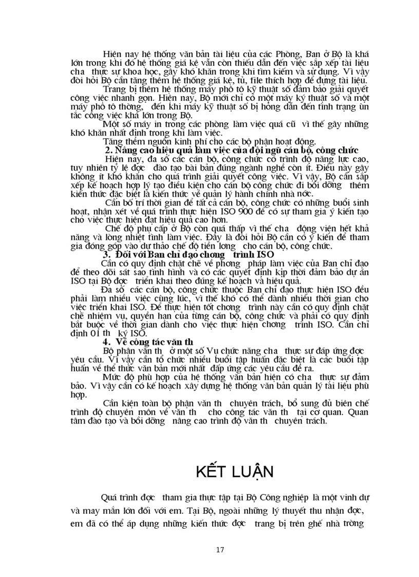 image for page Công tác triển khai thực hiện chương trình ISO 9000 tại Bộ Công nghiệp và một số kiến nghị