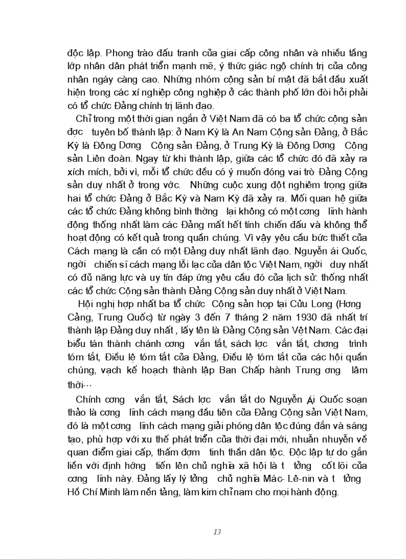 image for page Vai trò của lãnh tụ Nguyễn ái Quốc trong quá trình thành lập Đảng cộng sản Việt Nam