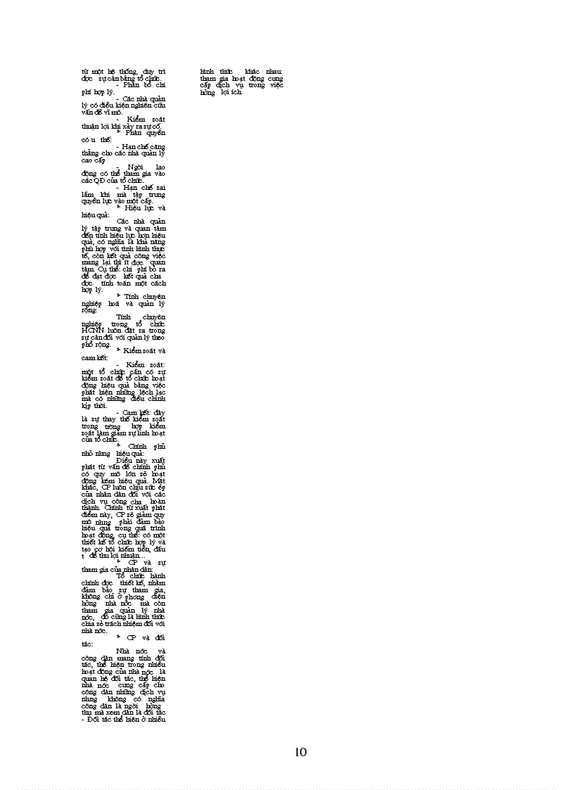 image for page Câu hỏi môn học quản lý và phát triển tổ chức HCNN