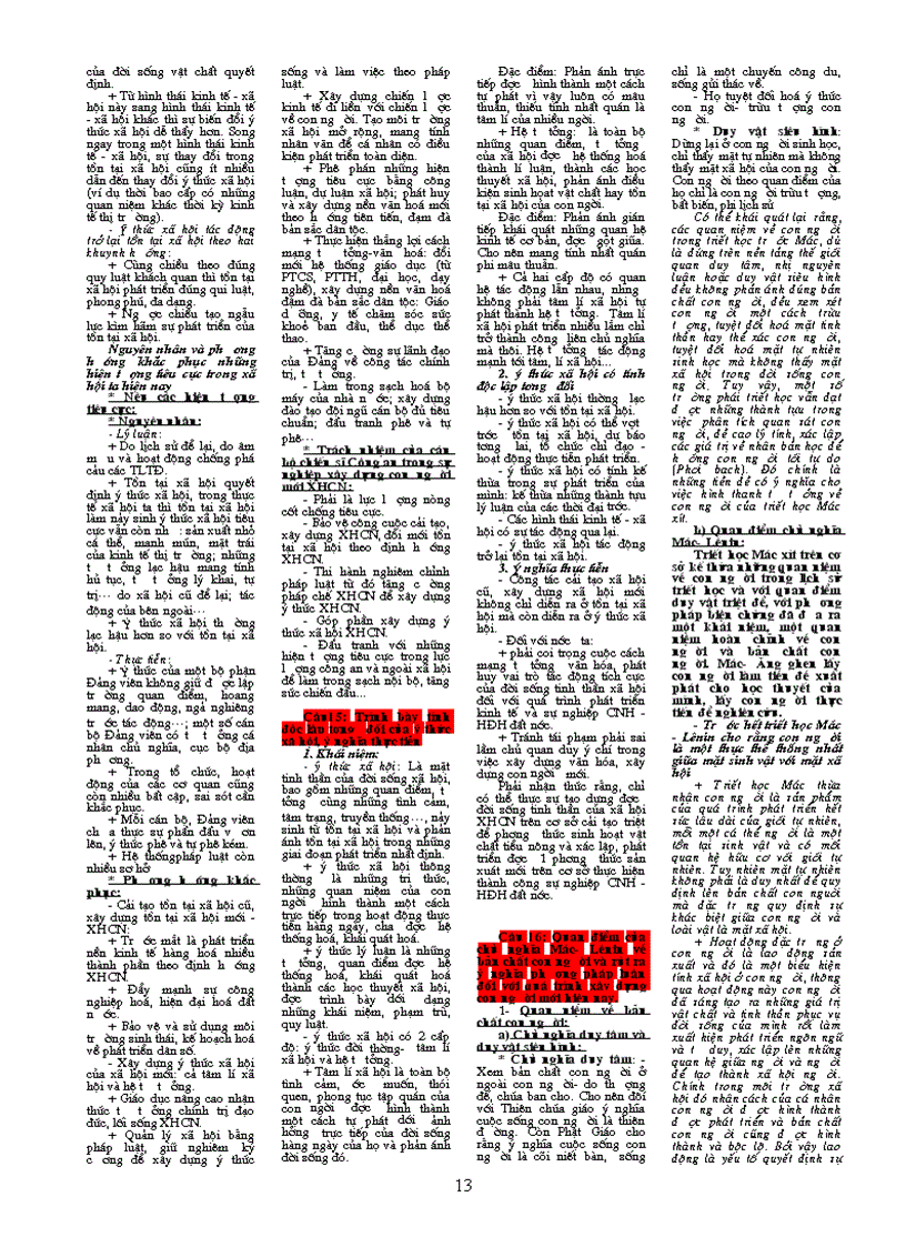 image for page Câu hỏi ôn tập môn triết học