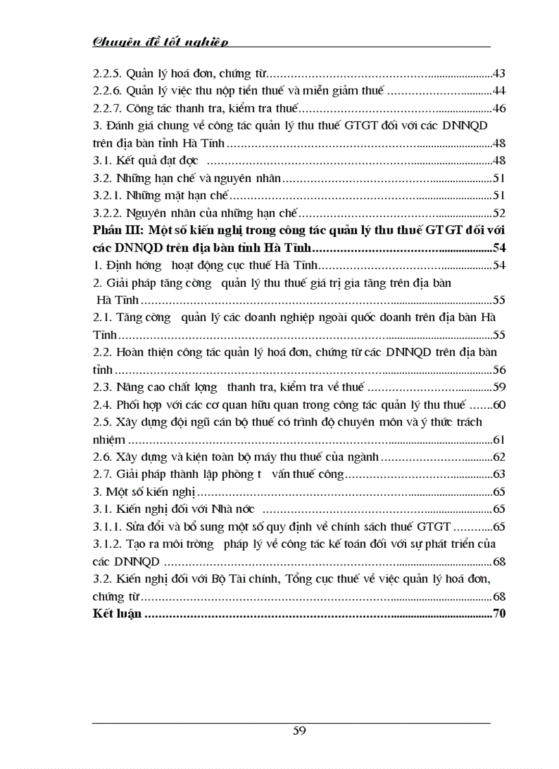 image for page Giải pháp tăng cường quản lý thu thuế giá trị gia tăng đối với các doanh nghiệp ngoài quốc doanh trên địa bàn tỉnh Hà Tĩnh