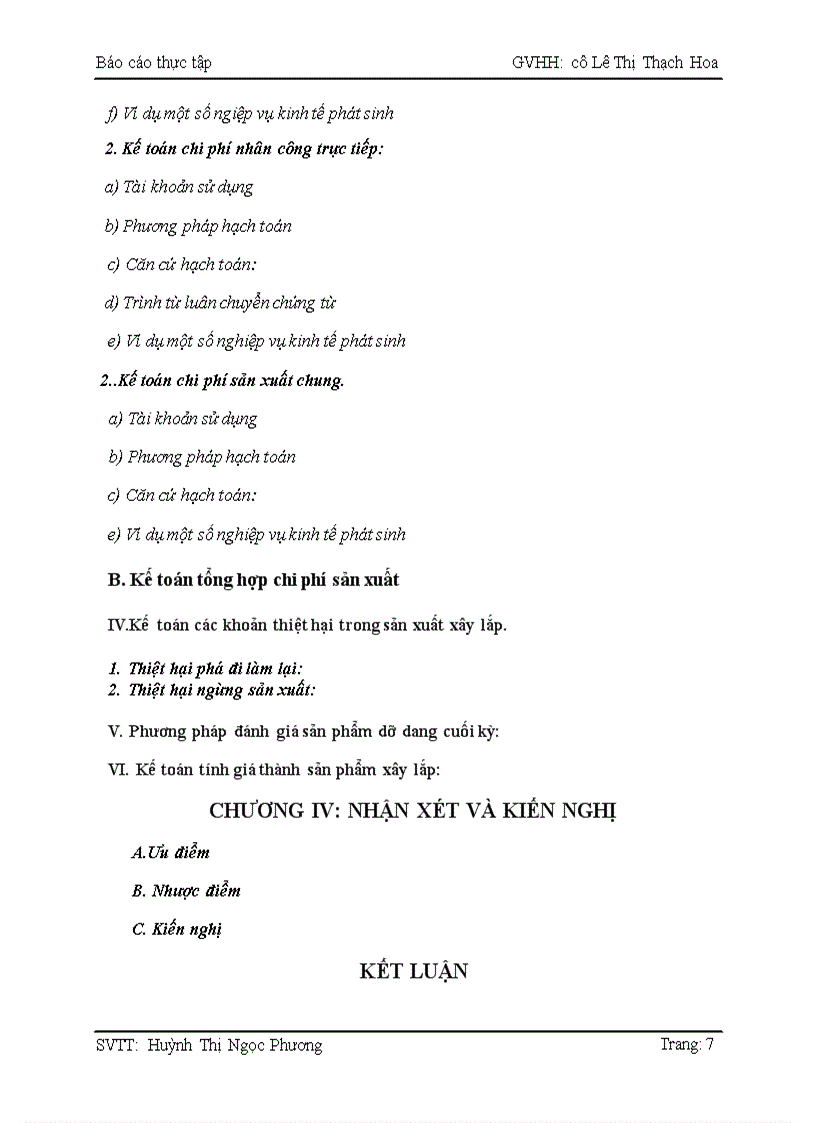 image for page KẾ TOÁN CHI PHÍ SẢN XUẤT VÀ TÍNH GIÁ THÀNH tại công ty TNHH Xây Dựng