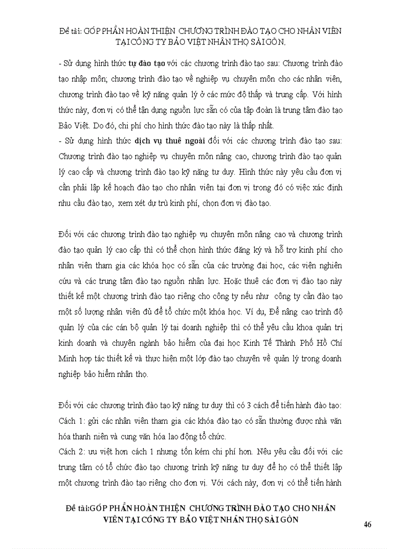 image for page Giải pháp hoàn thiện chương trình đào tạo nhân viên tại công ty bảo hiểm nhân thọ Sài Gòn