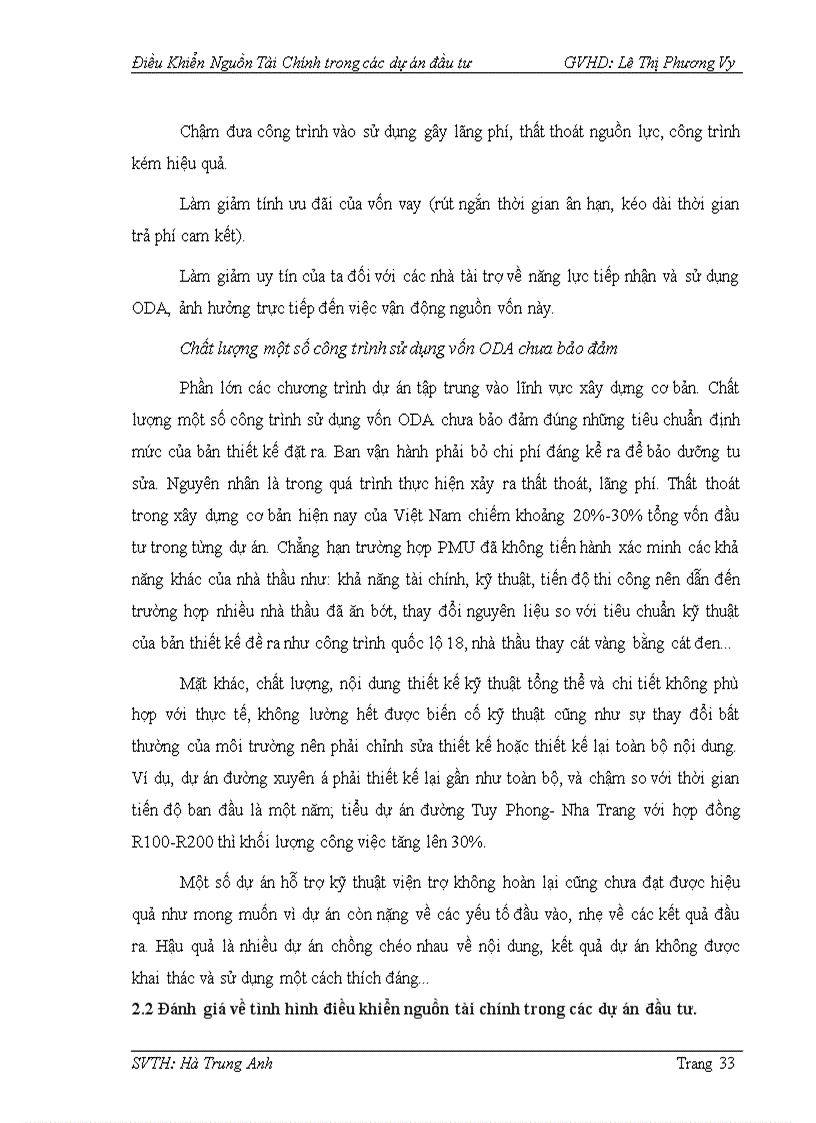 image for page Điều khiển nguồn tài chính trong các dự án đầu tư