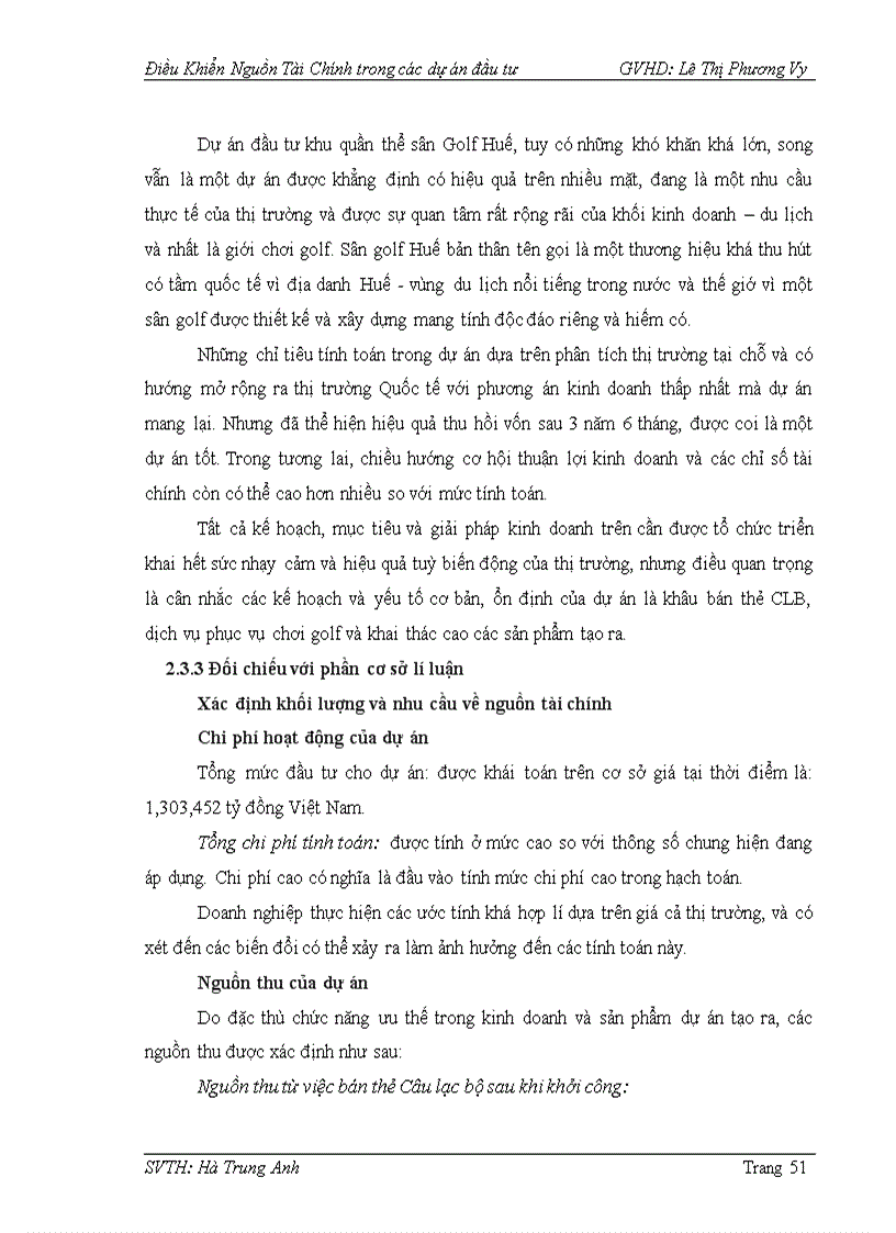 image for page Điều khiển nguồn tài chính trong các dự án đầu tư