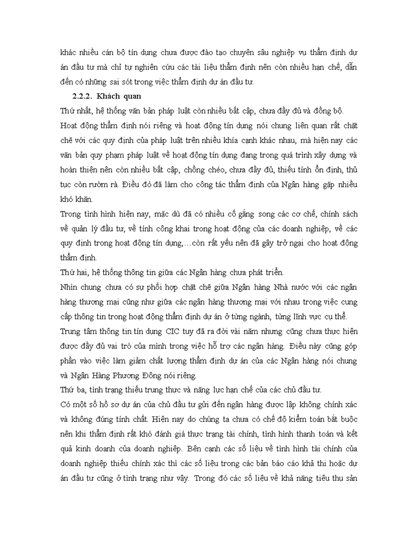image for page Giải pháp nâng cao chất lượng thẩm định trong hoạt động cho vay trung và dài hạn tại ngân hàng phương đông chi nhánh chợ lớn