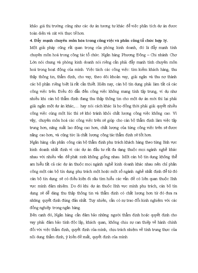 image for page Giải pháp nâng cao chất lượng thẩm định trong hoạt động cho vay trung và dài hạn tại ngân hàng phương đông chi nhánh chợ lớn