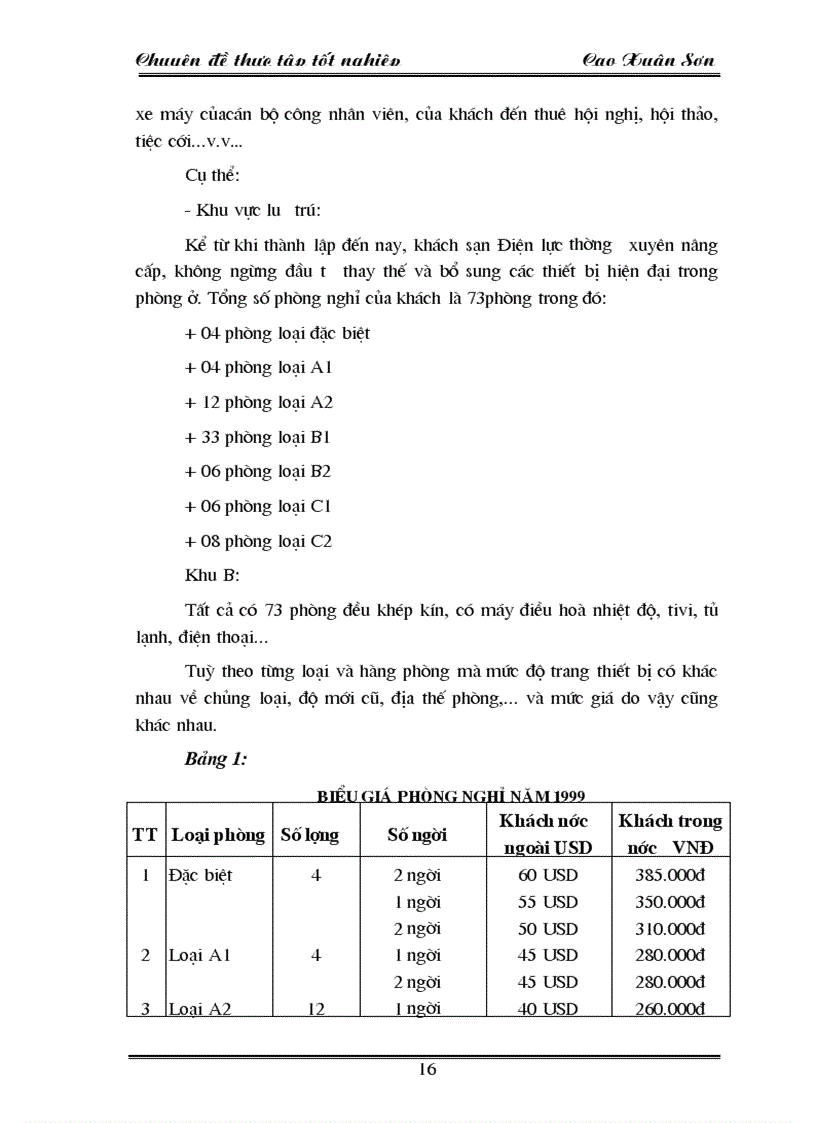 image for page Khách hàng và các biện pháp thu hút khách hàng ở khách sạn Điện Lự