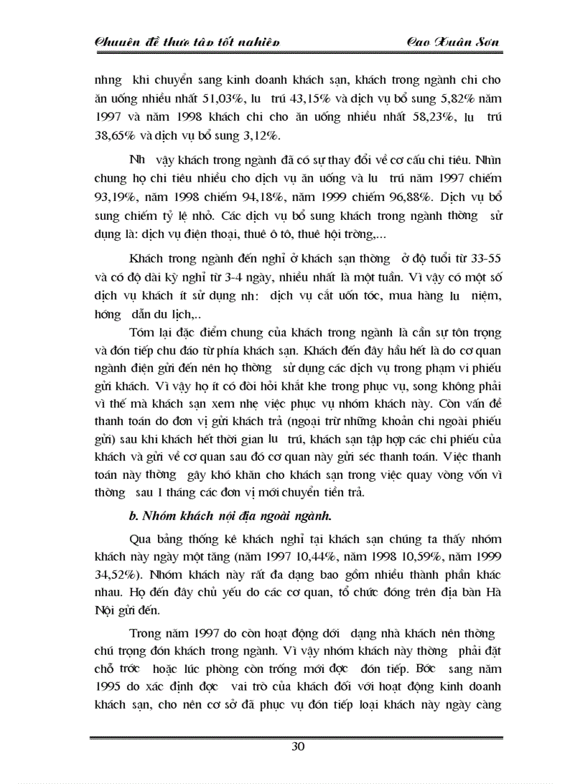 image for page Khách hàng và các biện pháp thu hút khách hàng ở khách sạn Điện Lự