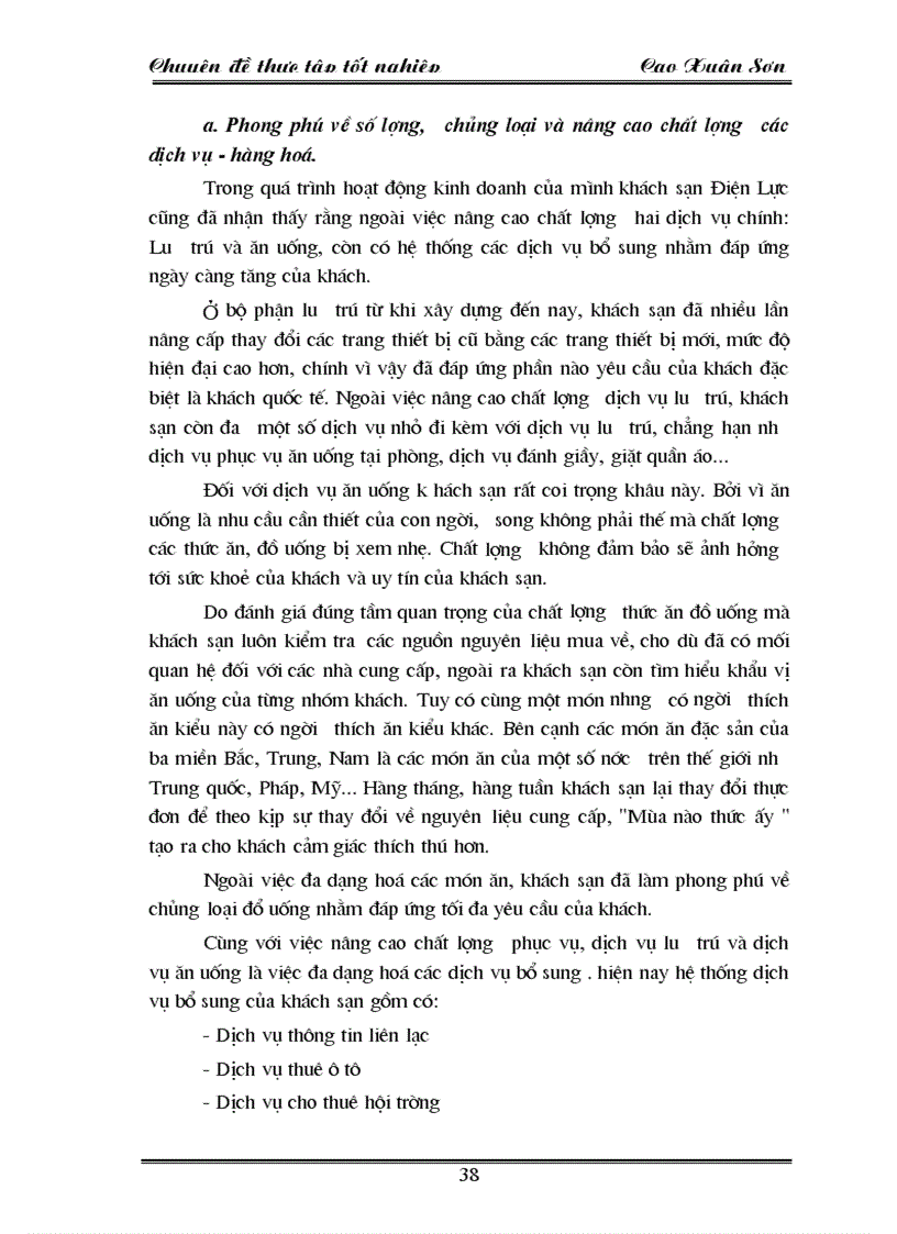 image for page Khách hàng và các biện pháp thu hút khách hàng ở khách sạn Điện Lự