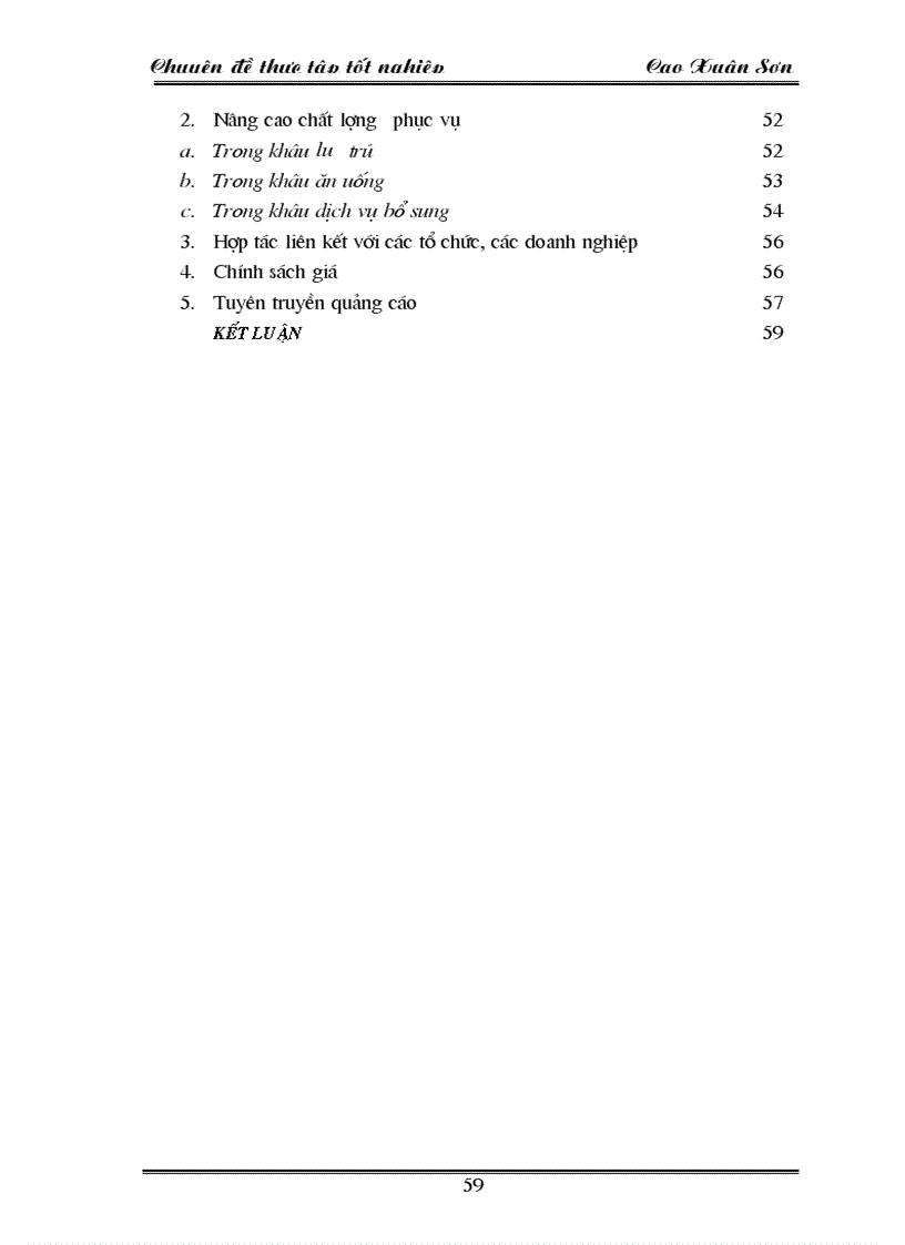 image for page Khách hàng và các biện pháp thu hút khách hàng ở khách sạn Điện Lự