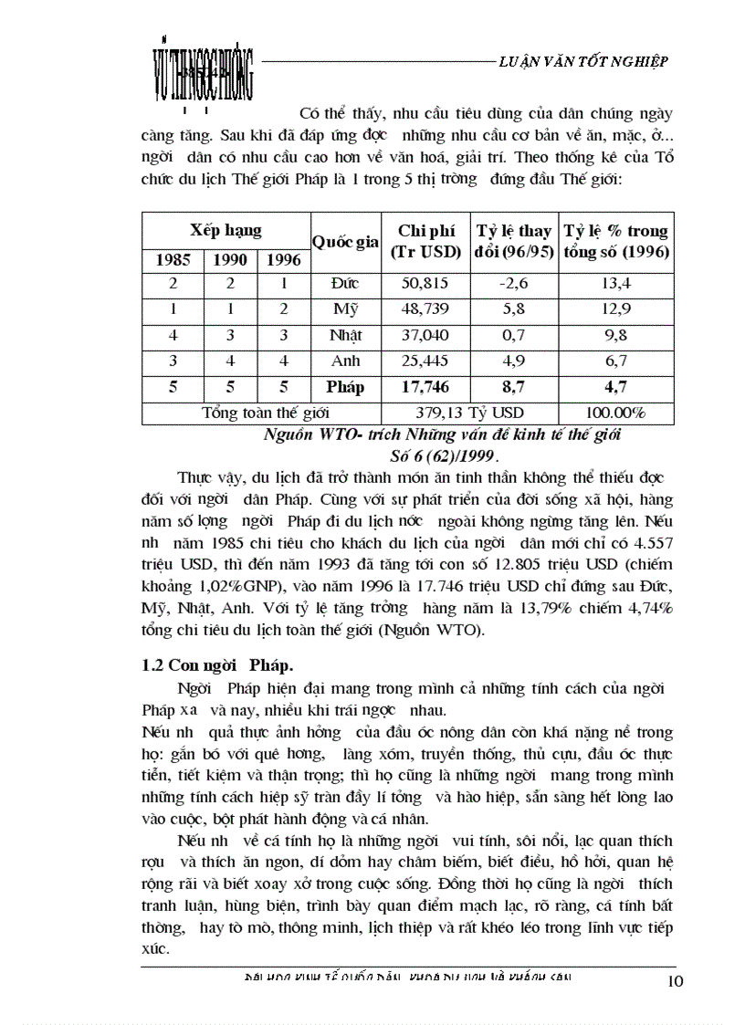 image for page Các giải pháp nhằm duy trì và mở rộng thị trường khách du lịch là người Pháp