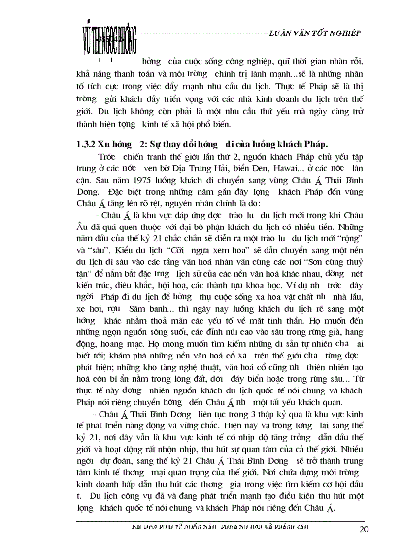 image for page Các giải pháp nhằm duy trì và mở rộng thị trường khách du lịch là người Pháp