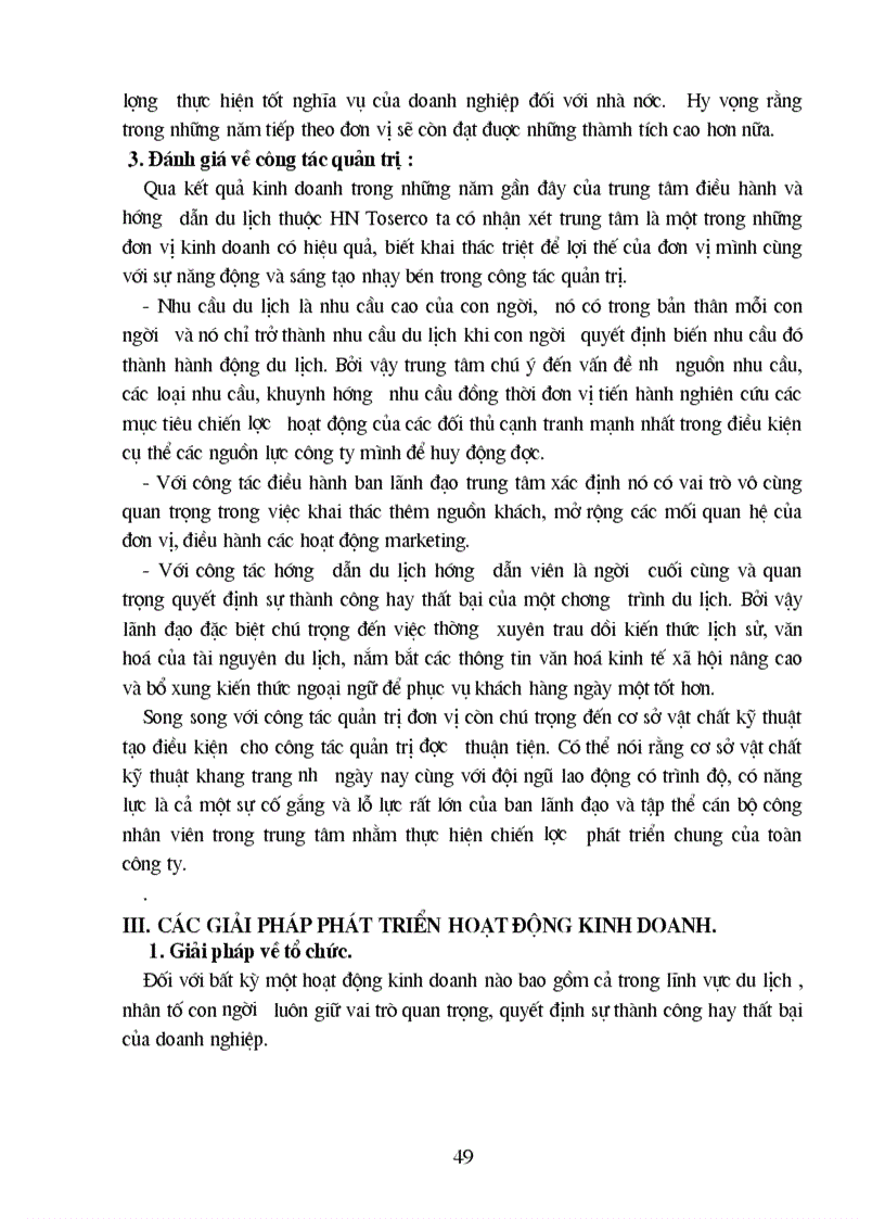 image for page Thực trạng nguồn khách và một số biện pháp khai thác khách ở công ty du lịch dịch vụ HN TOSER