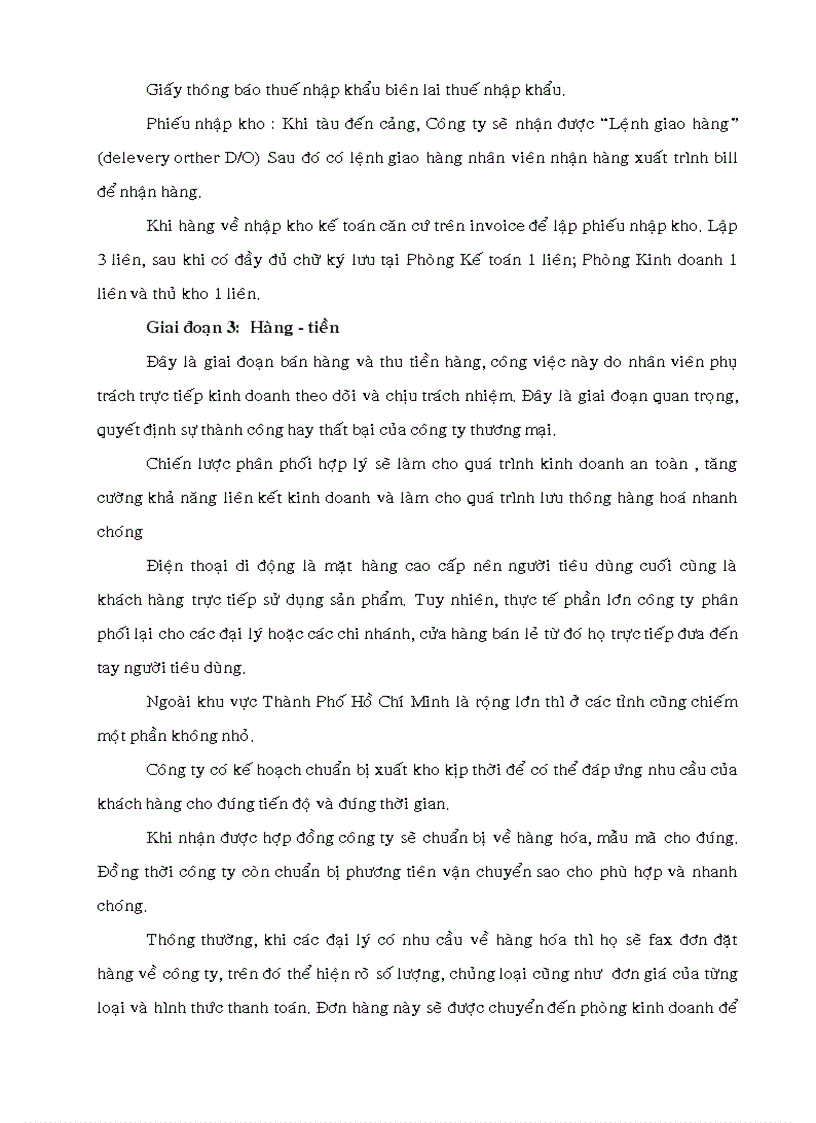 image for page Phân tích tình hình nhập khẩu v phn phối sản phẩm của c ty tnhh sx tm xnk may mắn và những giải pháp gia tăng hiệu quả kinh doanh của công ty