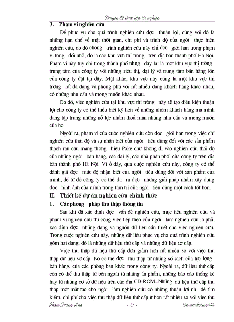 image for page Chương trình nghiên cứu nhằm đánh giá sự nhận biết của người tiêu dùng đối vơi các sản phẩm thạch rau câu Poke