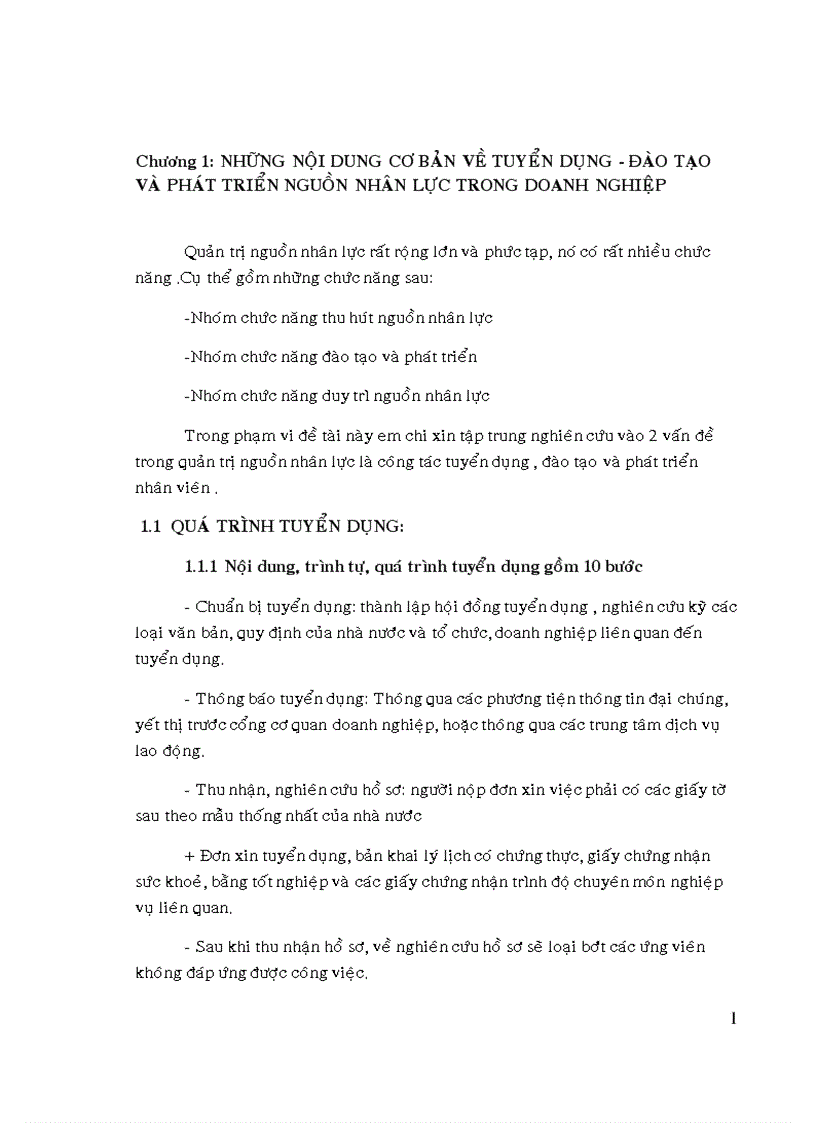 image for page Thực trạng hoạt động tuyển dụng đào tạo và phát triển nhân viên tại công ty