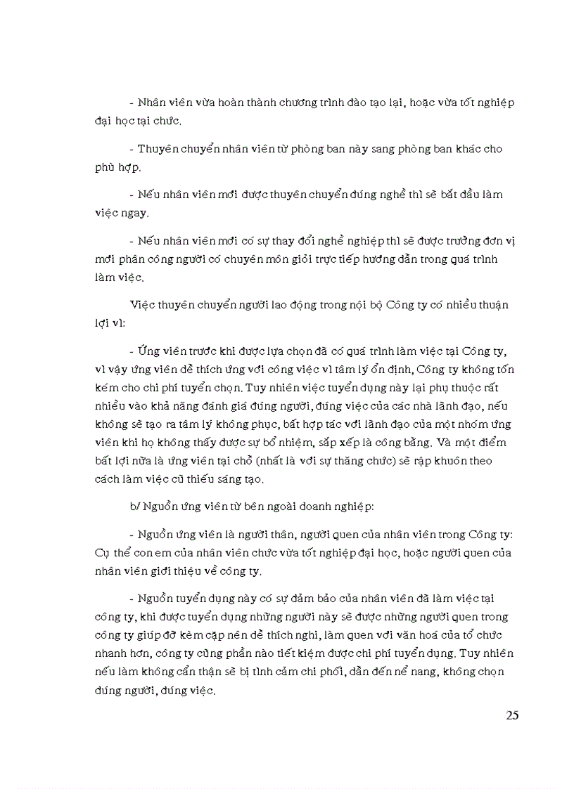 image for page Thực trạng hoạt động tuyển dụng đào tạo và phát triển nhân viên tại công ty