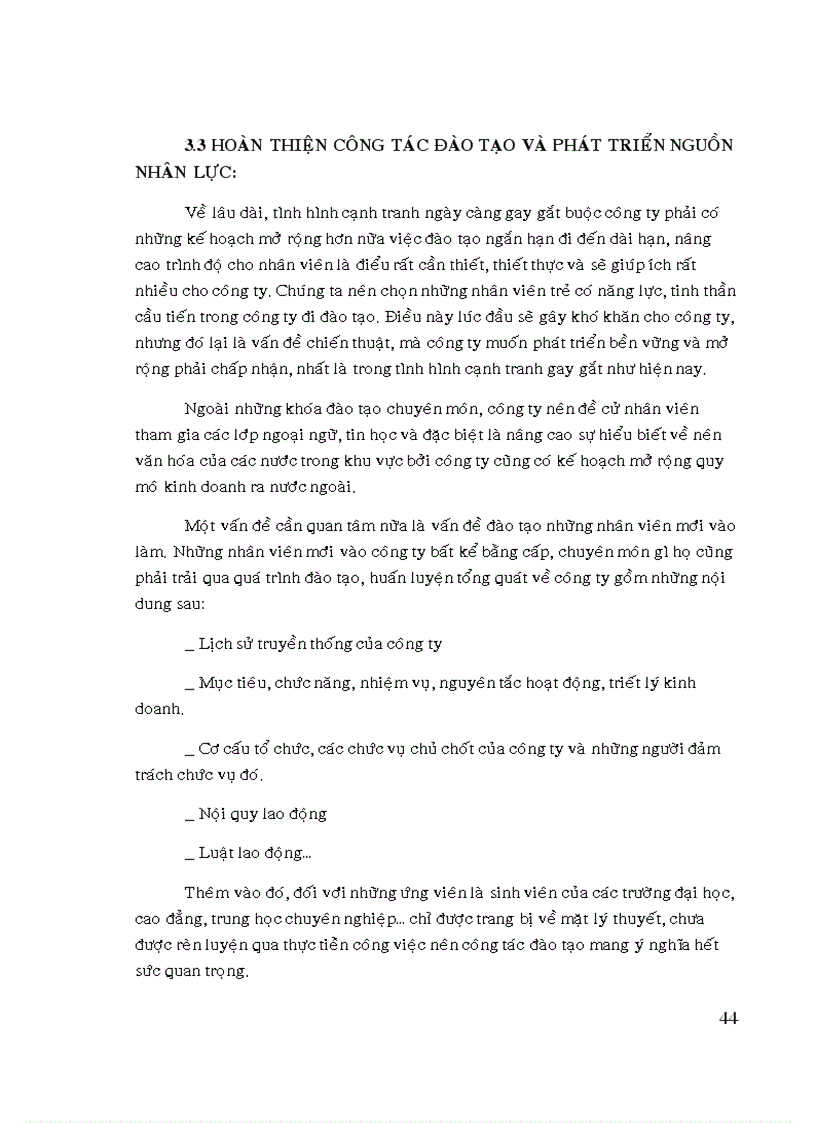 image for page Thực trạng hoạt động tuyển dụng đào tạo và phát triển nhân viên tại công ty