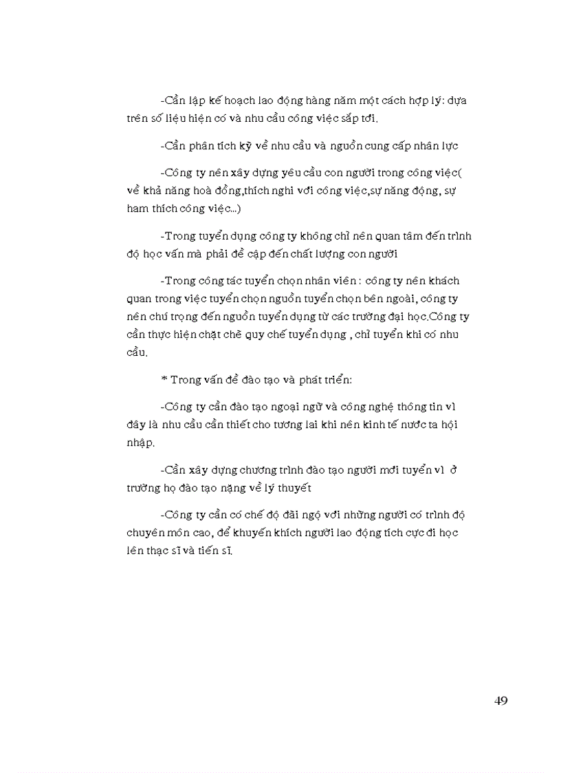 image for page Thực trạng hoạt động tuyển dụng đào tạo và phát triển nhân viên tại công ty