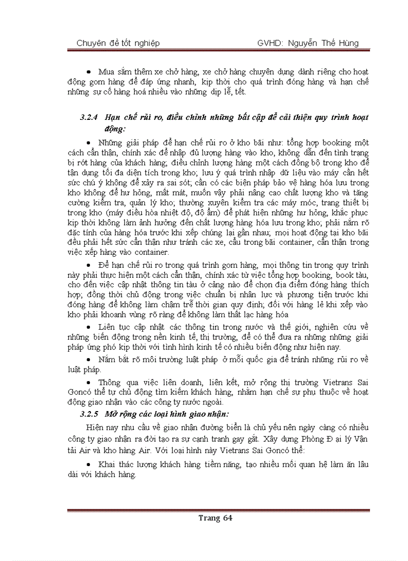 image for page Các giải pháp hoàn thiện dịch vụ giao nhận hàng hóa xuất nhập khẩu bằng đường biển của công ty Vietrans Sai Gon