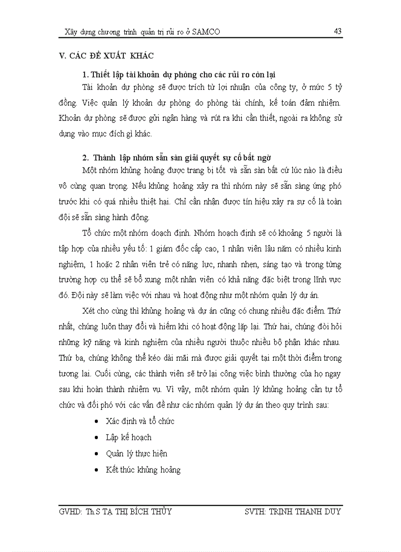 image for page Xây dựng chương trình quản trị rủi ro ở Tổng công ty cơ khí giao thông vận tải Sài Gòn SAMCO