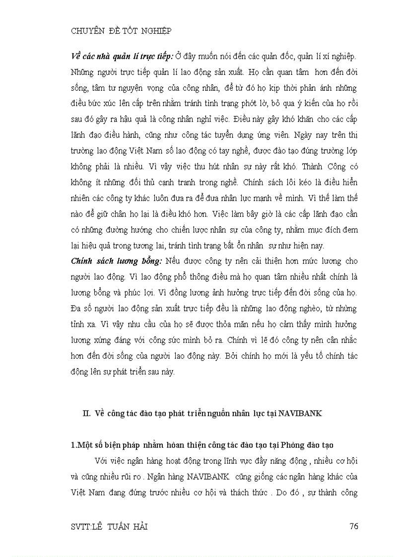 image for page Thực trạng và tình hình họat động tuyển dụng và đào tạo nguồn nhân lực tại ngân hàng tmcp nam việt navibank