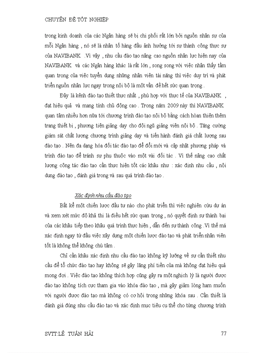 image for page Thực trạng và tình hình họat động tuyển dụng và đào tạo nguồn nhân lực tại ngân hàng tmcp nam việt navibank