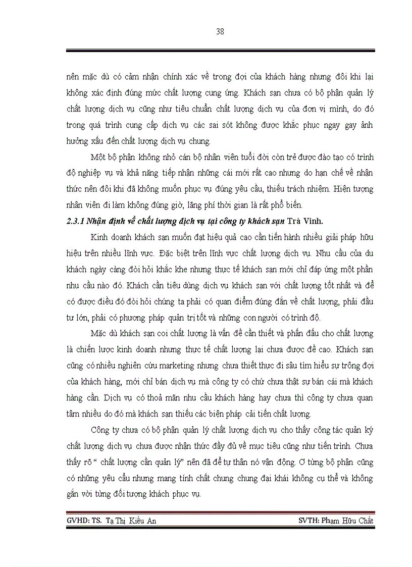 image for page Các giải pháp nhằm nâng cao chất lượng dịch vụ tại công ty TNHH TRÀ VINH