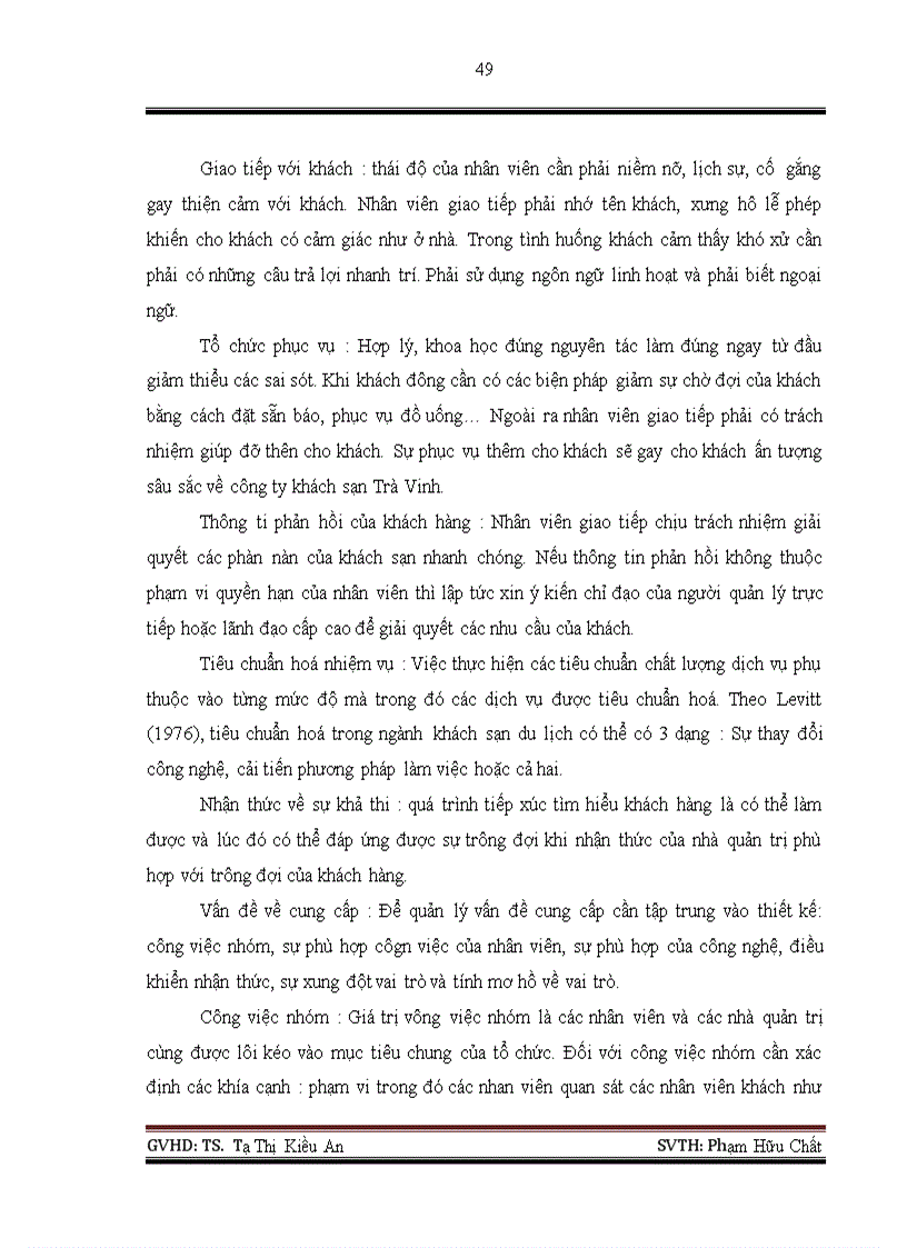 image for page Các giải pháp nhằm nâng cao chất lượng dịch vụ tại công ty TNHH TRÀ VINH