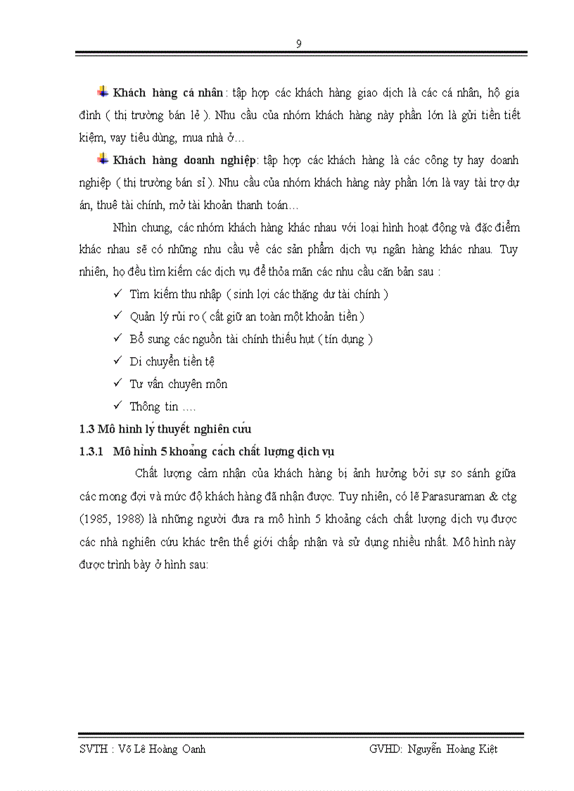 image for page Đo lường mức độ thỏa mãn của khách hàng đối với chất lượng dịch vụ khách hàng cá nhân tại ngân hàng Eximbank trong quý I năm 2010 1