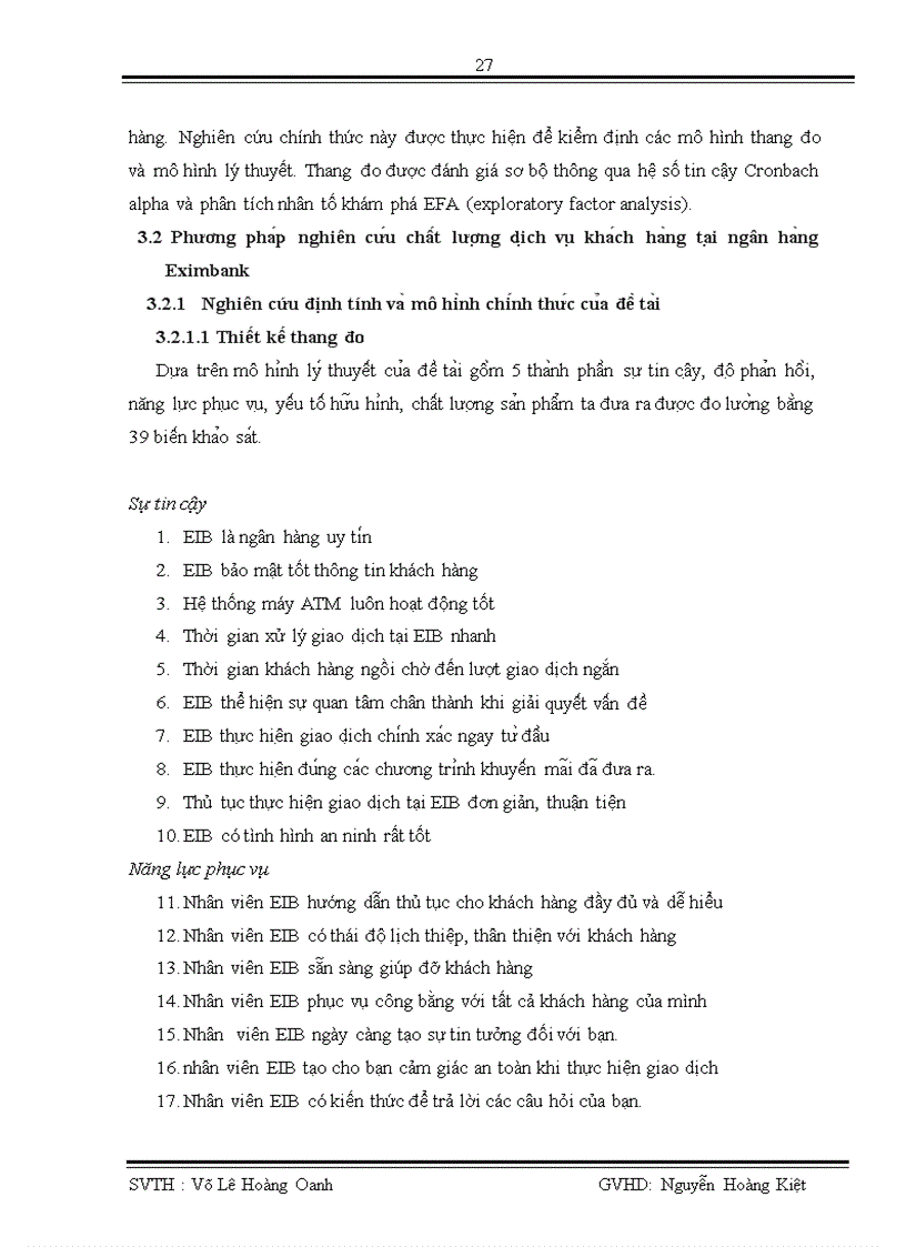 image for page Đo lường mức độ thỏa mãn của khách hàng đối với chất lượng dịch vụ khách hàng cá nhân tại ngân hàng Eximbank trong quý I năm 2010 1