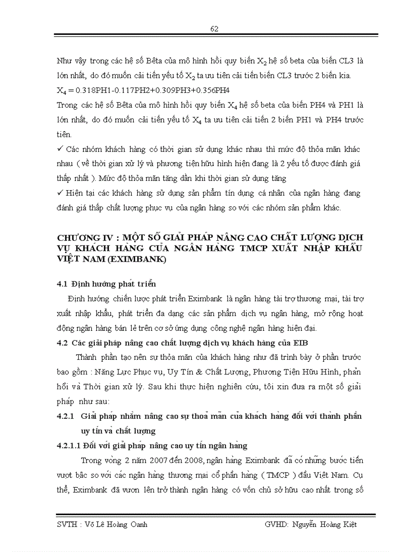 image for page Đo lường mức độ thỏa mãn của khách hàng đối với chất lượng dịch vụ khách hàng cá nhân tại ngân hàng Eximbank trong quý I năm 2010 1