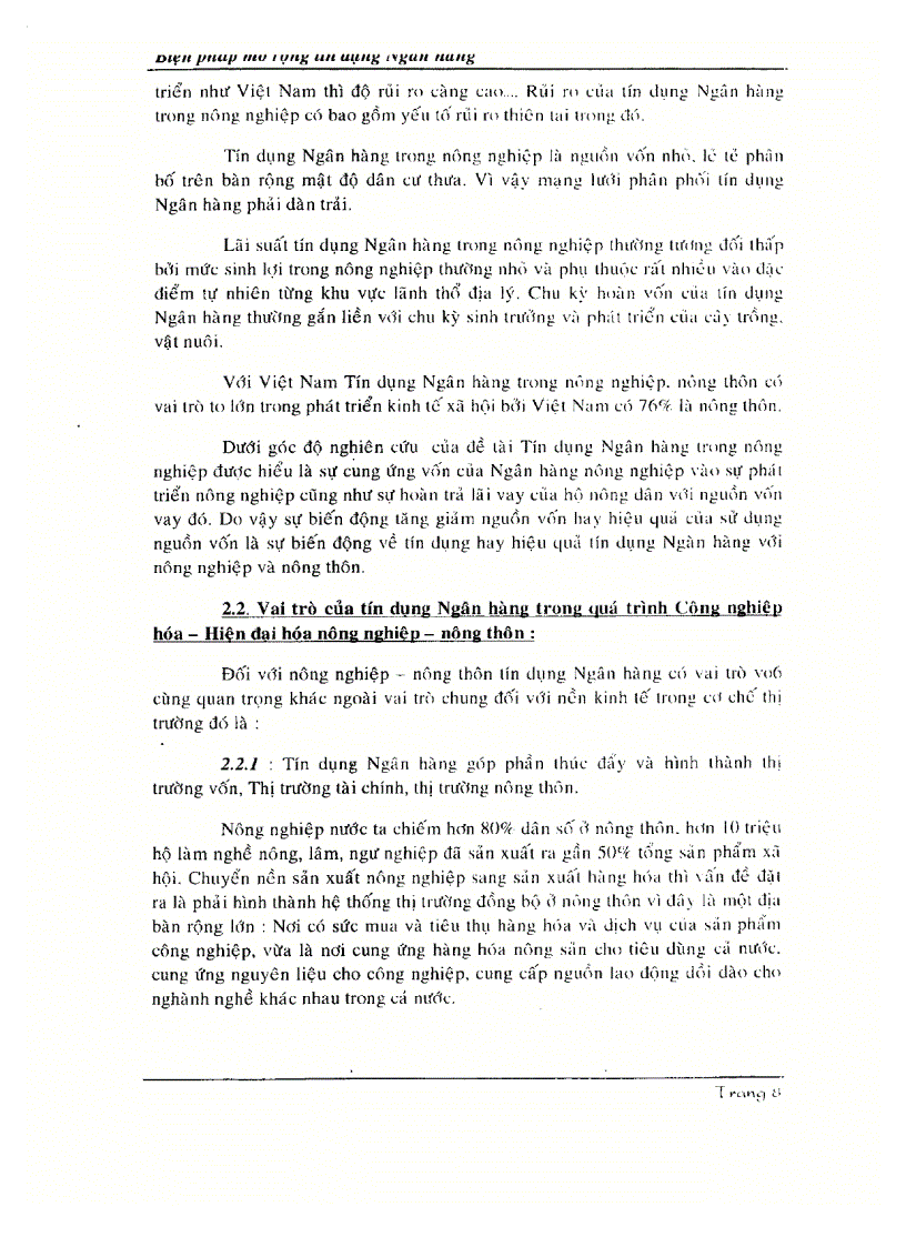 image for page Biện pháp mở rộng tín dụng ngân hàng để thúc đẩy phát triển nông nghiệp và nông thôn tỉnh Đắclăk trong giai đoạn hiện nay