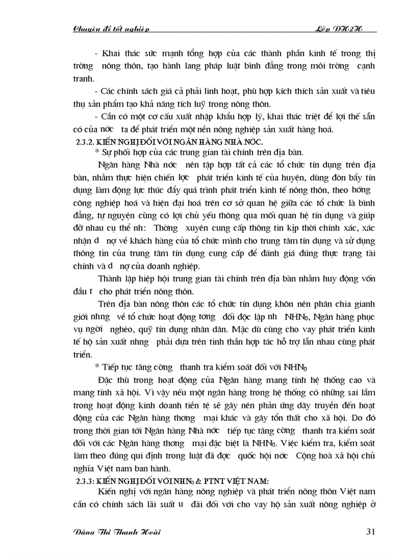image for page Một số giải pháp nhằm nâng cao hiệu quả cho vay hộ sản xuất tại chi nhánh NHNo PTNT Huyện Thanh Trì 1