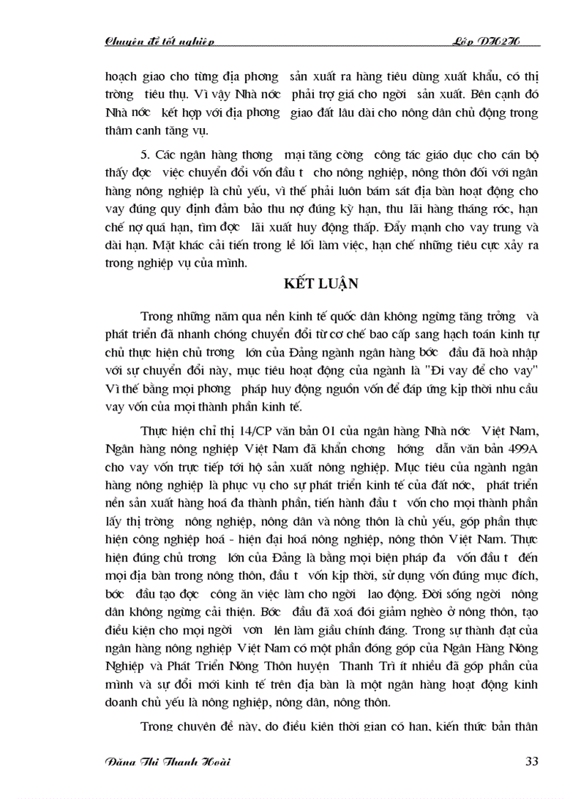 image for page Một số giải pháp nhằm nâng cao hiệu quả cho vay hộ sản xuất tại chi nhánh NHNo PTNT Huyện Thanh Trì 1
