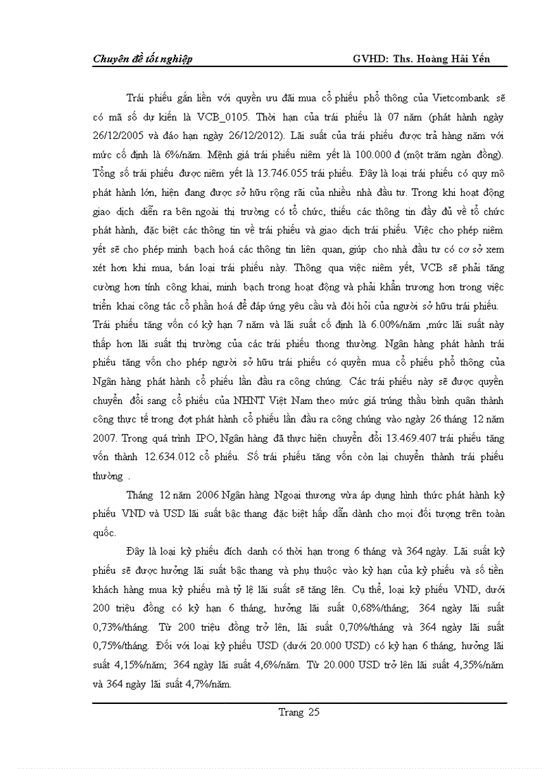 image for page Một số kiến nghị và giải pháp đẩy mạnh hoạt động huy động vốn của Vietcombank Chi nhánh Tp HCM