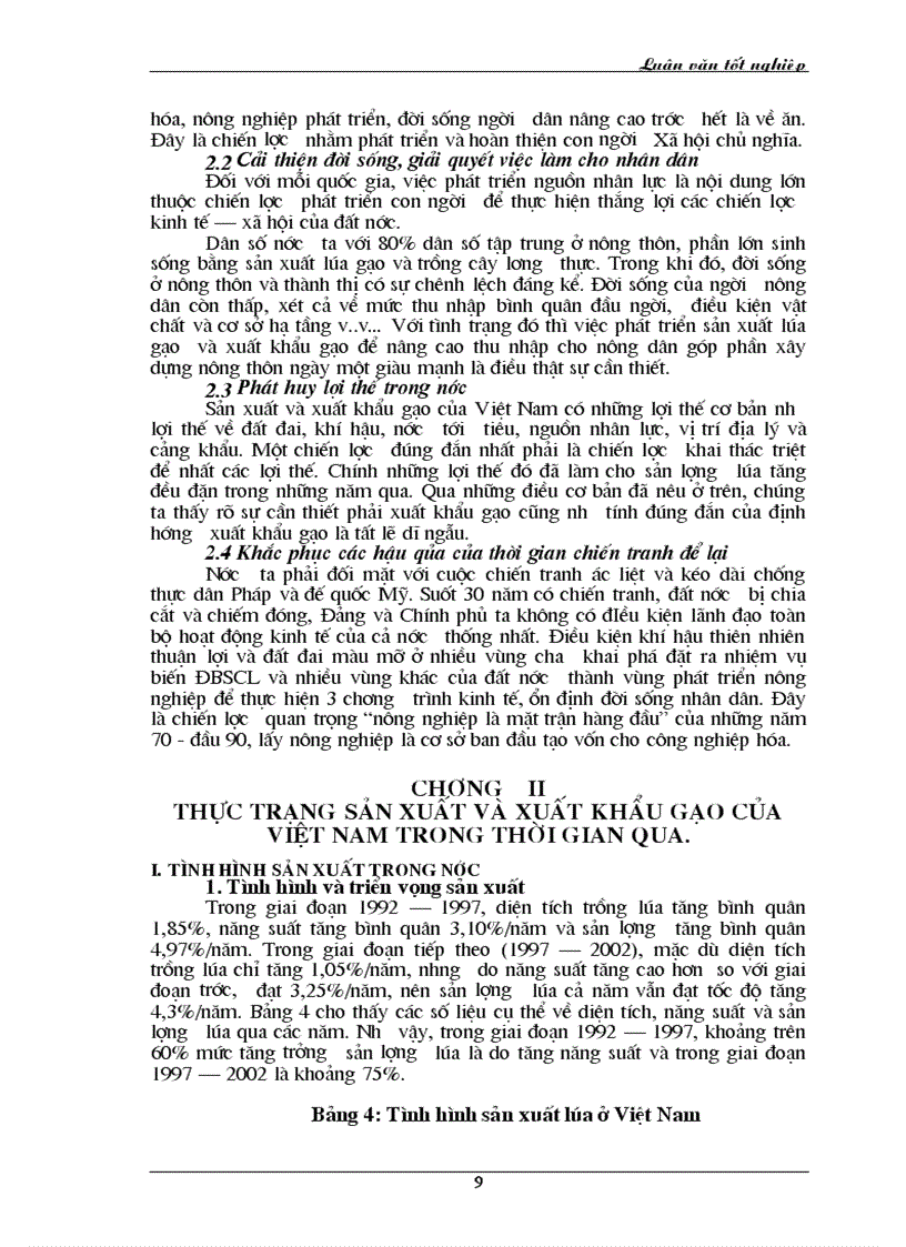 image for page Thực trạng sản xuất và biện pháp đẩy mạnh xuất khẩu gạo ra thị trường thế giới 1