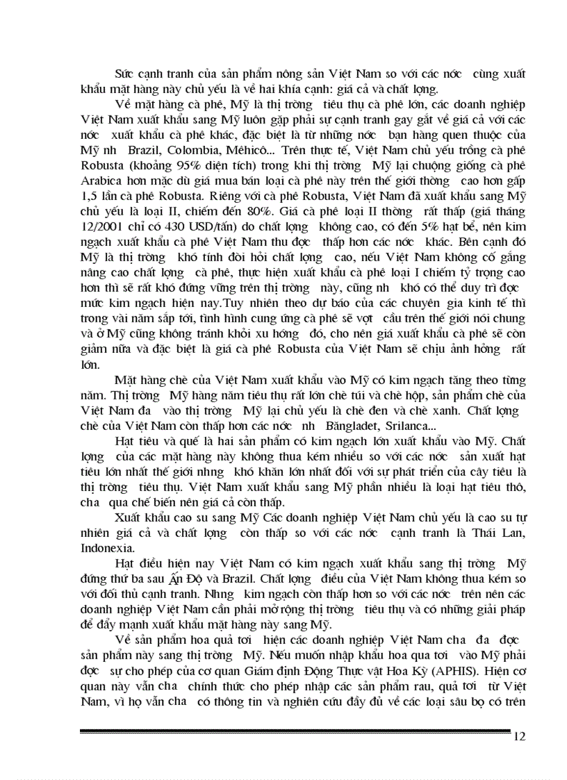image for page Thực trạng và giải pháp nhằm đẩy mạnh xuất khẩu sản phẩm nông sản việt nam vào thị trường mỹ