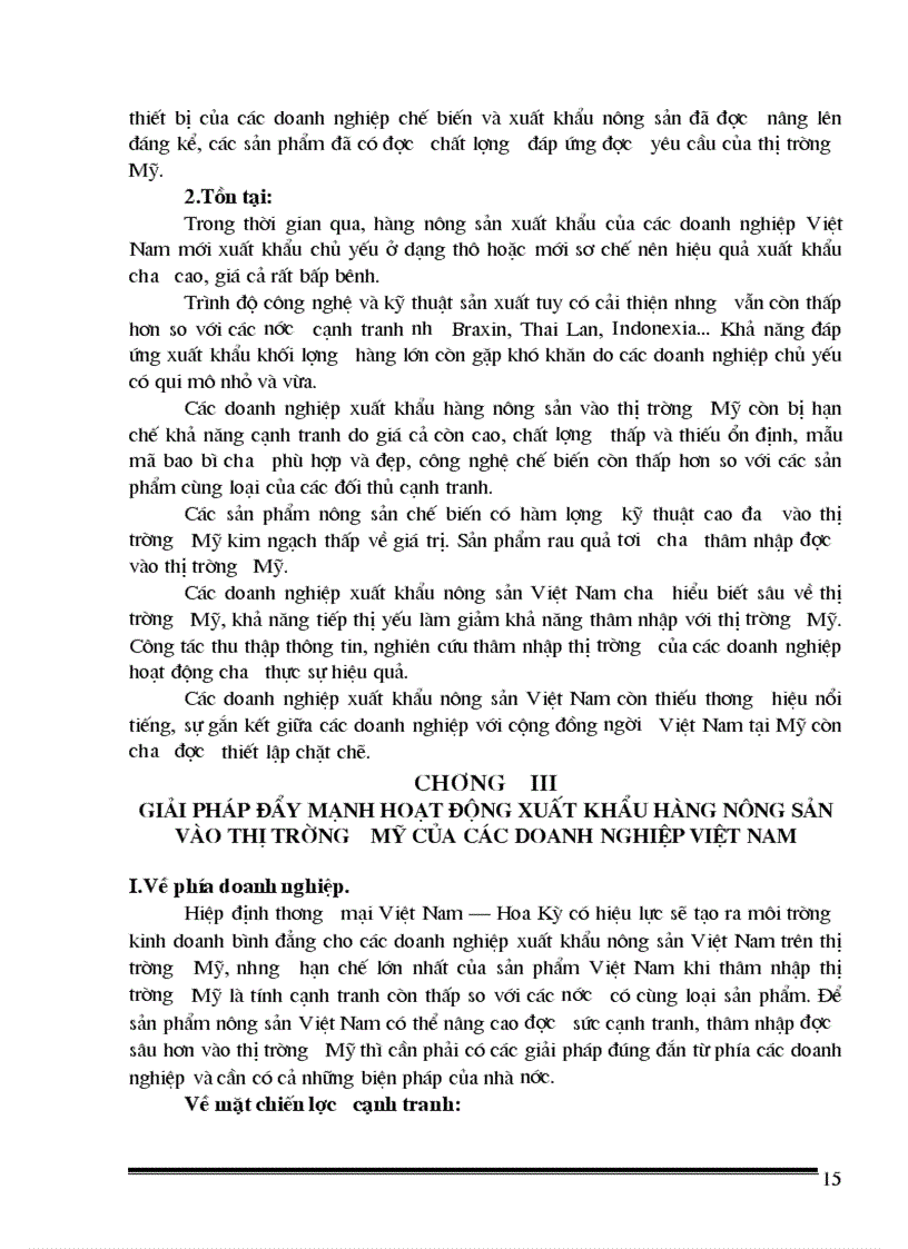 image for page Thực trạng và giải pháp nhằm đẩy mạnh xuất khẩu sản phẩm nông sản việt nam vào thị trường mỹ