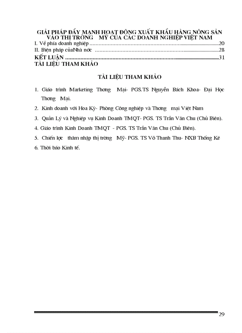 image for page Thực trạng và giải pháp nhằm đẩy mạnh xuất khẩu sản phẩm nông sản việt nam vào thị trường mỹ