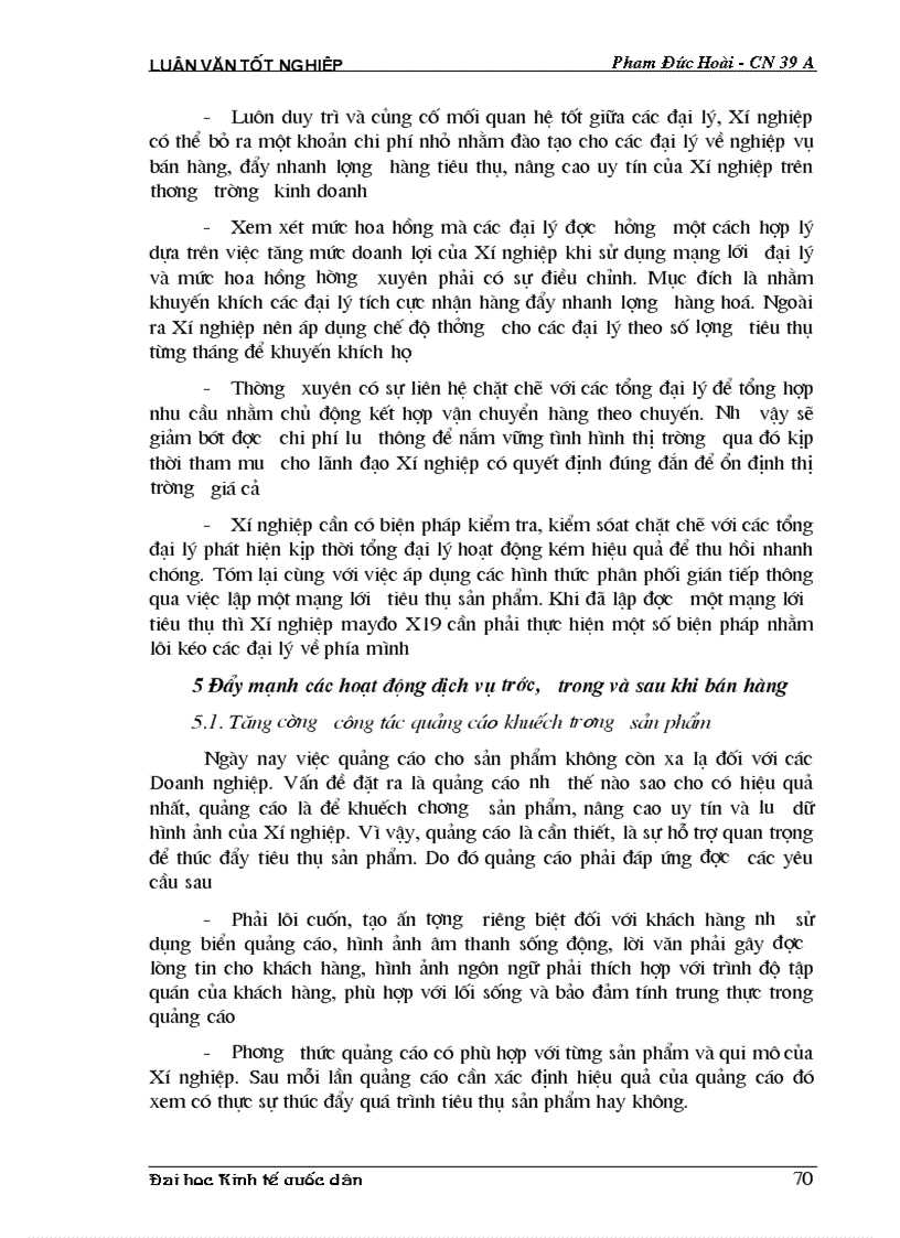 image for page Biện pháp mở rộng thị trường tiêu thụ sản phẩm tại Xí nghiệp may đo X19 thuộc Công ty 247 bộ quốc phòng