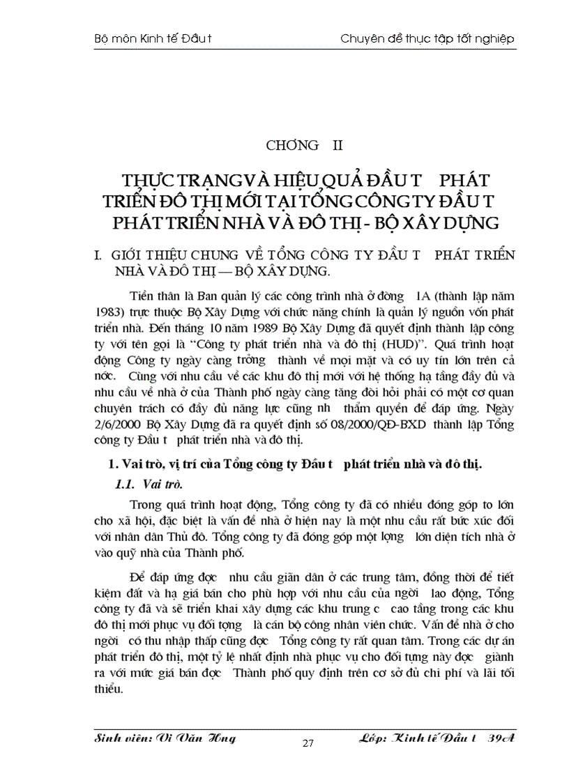 image for page Thực trạng và hiệu quả đầu tư của công ty phát triển đô thị mới tại Tổng công ty đầu tư phát triển nhà và đô thị Bộ Xây Dựng