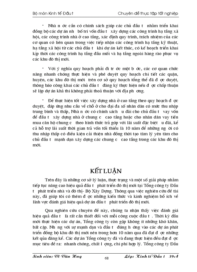 image for page Thực trạng và hiệu quả đầu tư của công ty phát triển đô thị mới tại Tổng công ty đầu tư phát triển nhà và đô thị Bộ Xây Dựng