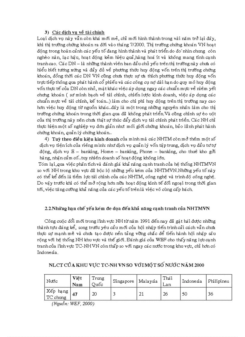 image for page Nâng cao năng lực cạnh tranh của Ngân hàng thương mại việt nam trong tiến trình hội nhập