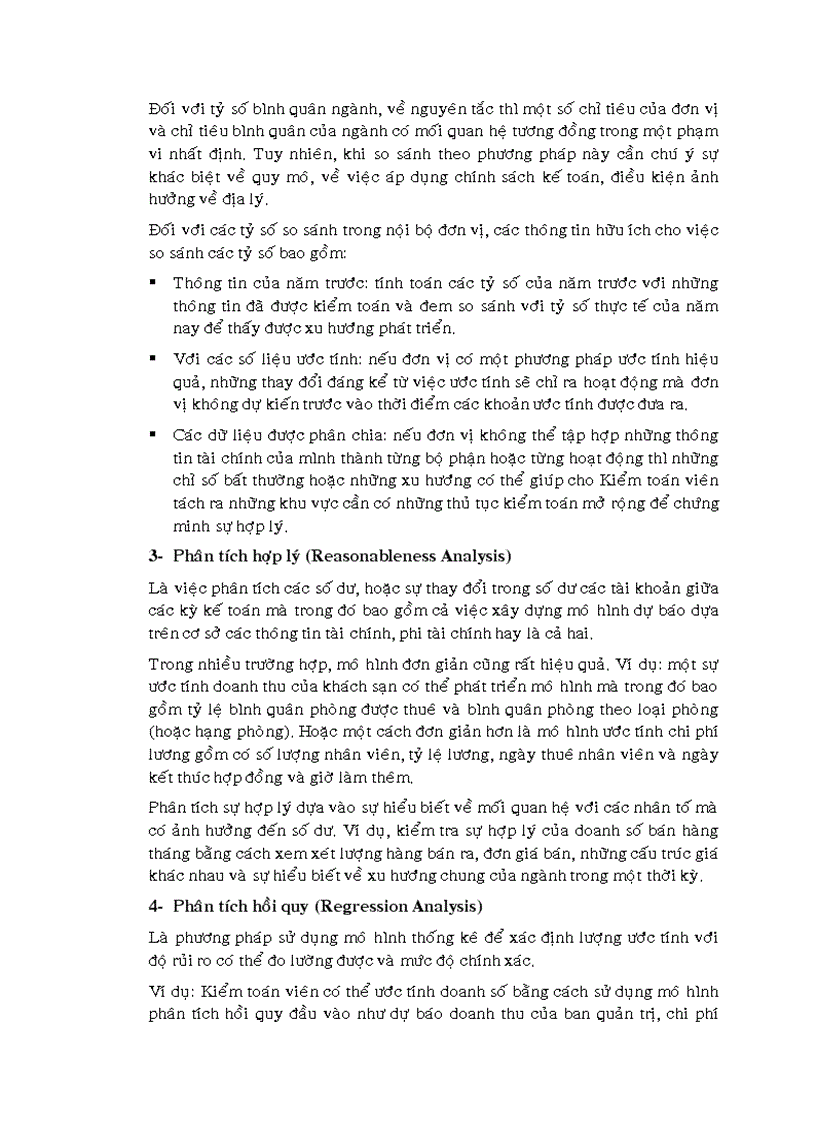 image for page Việc áp dụng thủ tục phân tích trong kiểm toán báo cáo tài chính tại Công ty Cổ phần kiểm toán và tư vấn tài chính kế toán AFC 1