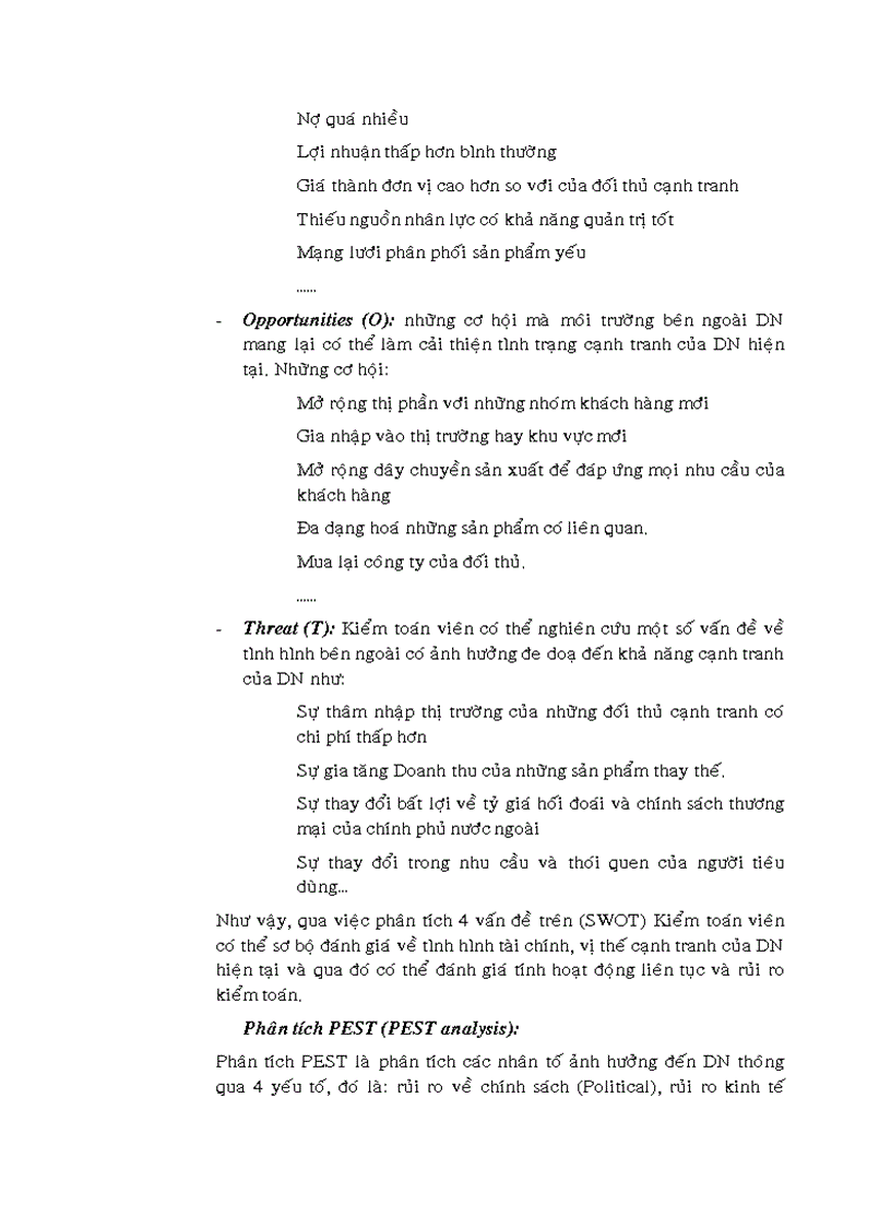 image for page Việc áp dụng thủ tục phân tích trong kiểm toán báo cáo tài chính tại Công ty Cổ phần kiểm toán và tư vấn tài chính kế toán AFC 1