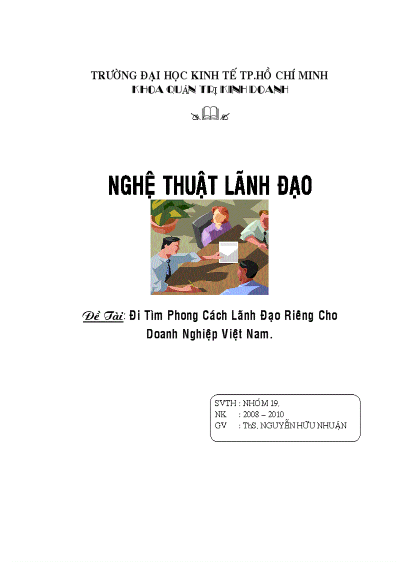 Đi Tìm Phong Cách Lãnh Đạo Riêng Cho Doanh Nghiệp Việt Nam