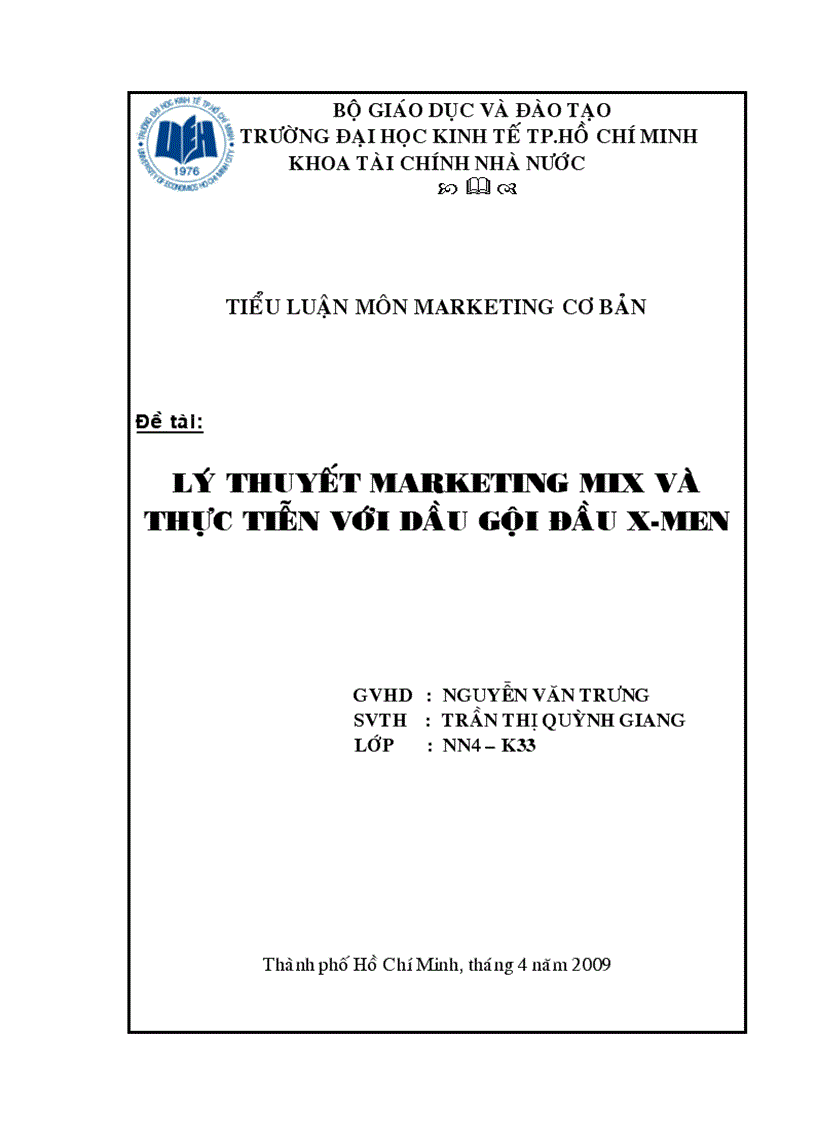 image for page Lý thuyết MARKETING MIX và thực tiễn với dầu gội X MEN
