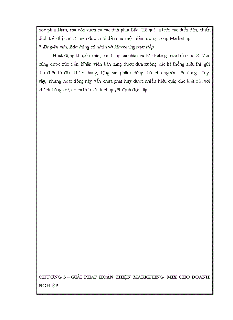 image for page Lý thuyết MARKETING MIX và thực tiễn với dầu gội X MEN